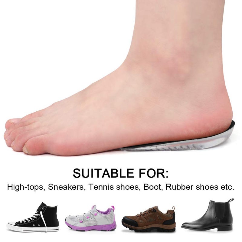 SQHT's Height Increase Insoles  Shoes Lifts  Heel Lift Inserts for Leg Length Discrepancies (Small - 0.6"" Height) - Image 2